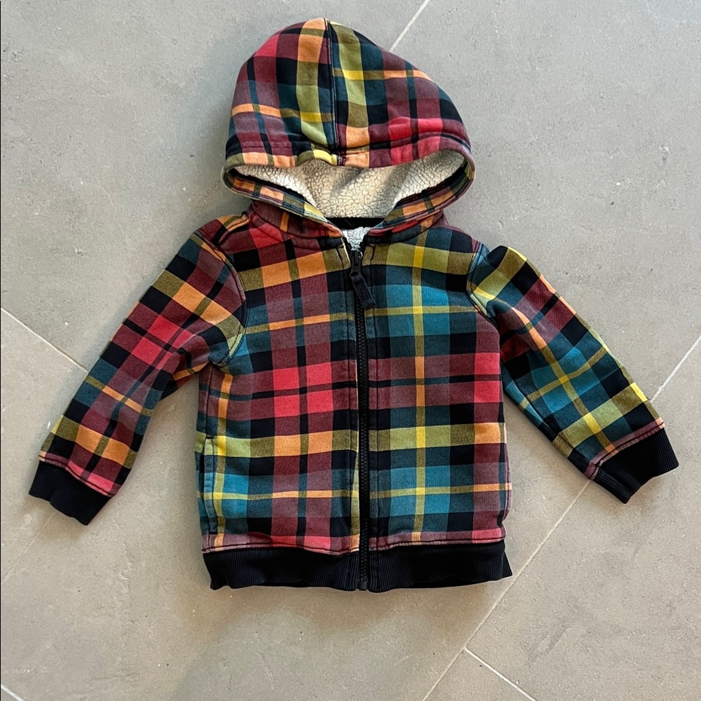 Hanna Andersson Multicolor Plaid Kids Hoodie